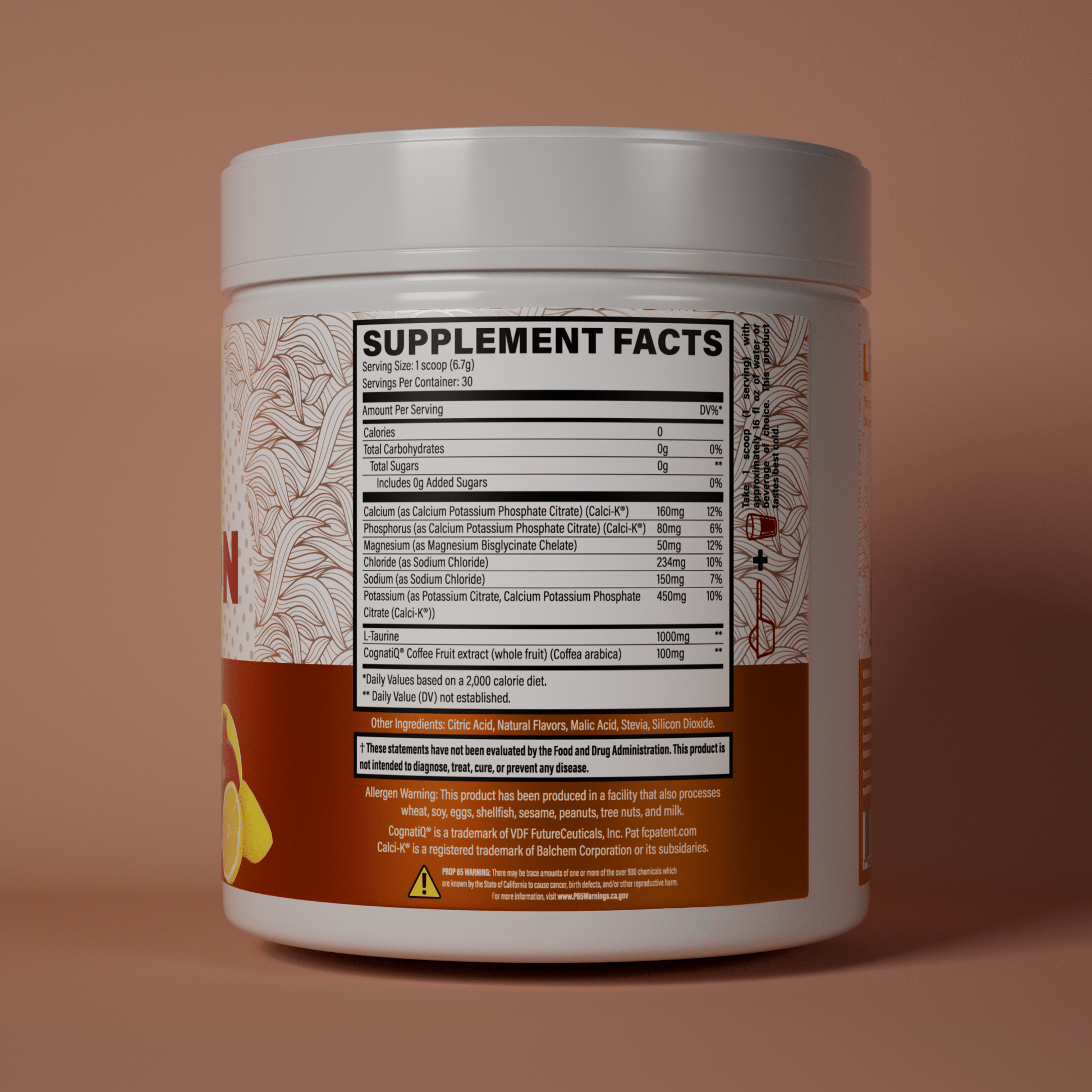 NATRL Supplements HYDRATION Ingredients